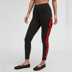 NWT Disney x Lululemon Align High-Rise Pant 25" in Black/Red